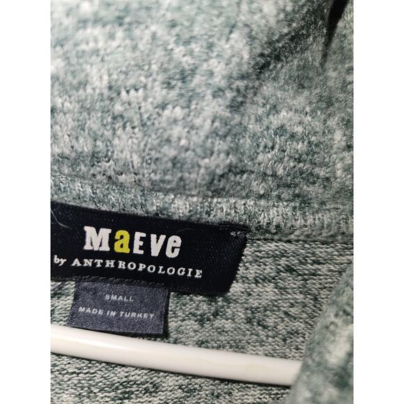 Anthropologie Maeve Women's Green Cowl Neck Lightweight Sweater Sweatshirt Small - Picture 4 of 7